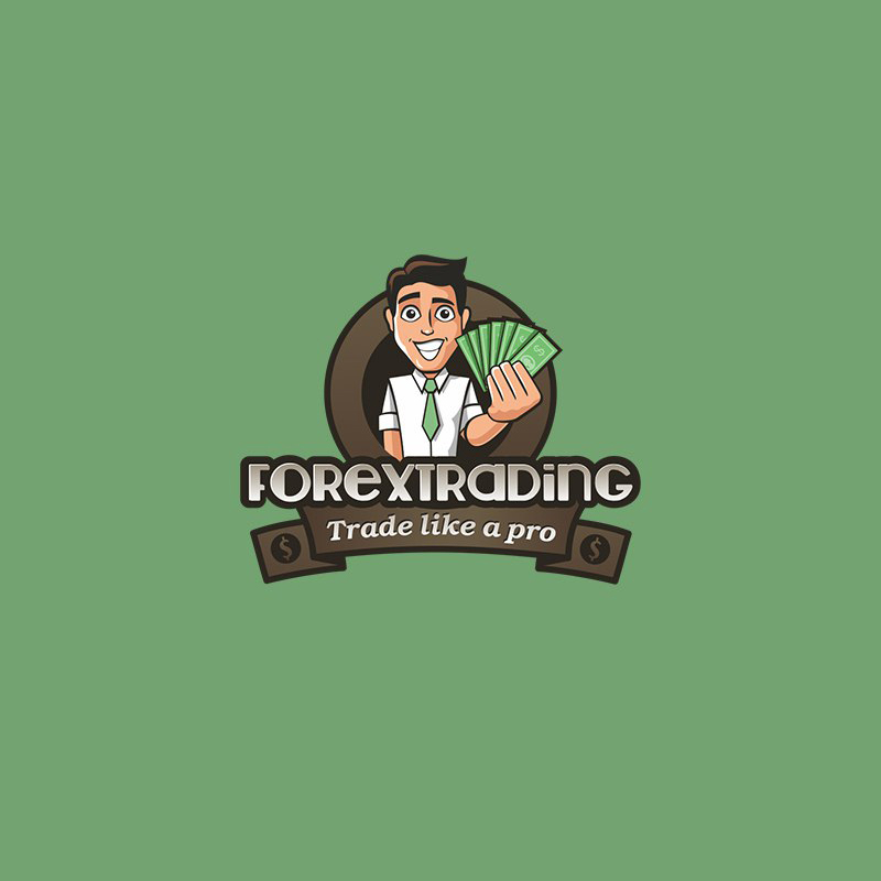 Логотип с персонажем Forextreding